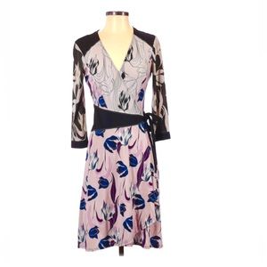 Small BCBGmaxazria floral wrap dress